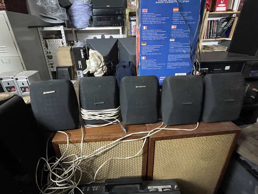 Sistema de colunas Pioneer – 2 pares + 1 central