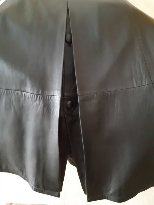 Płaszcz skórzany damski