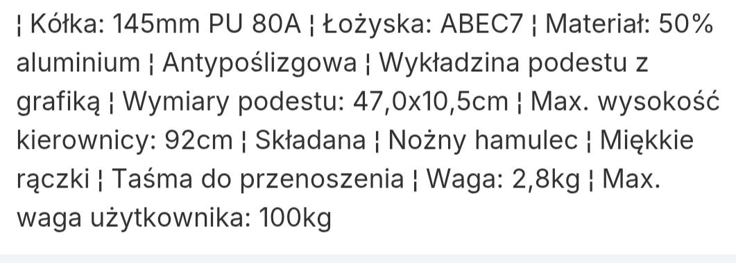 Hulajnoga Spokey Qrider - aluminiowa