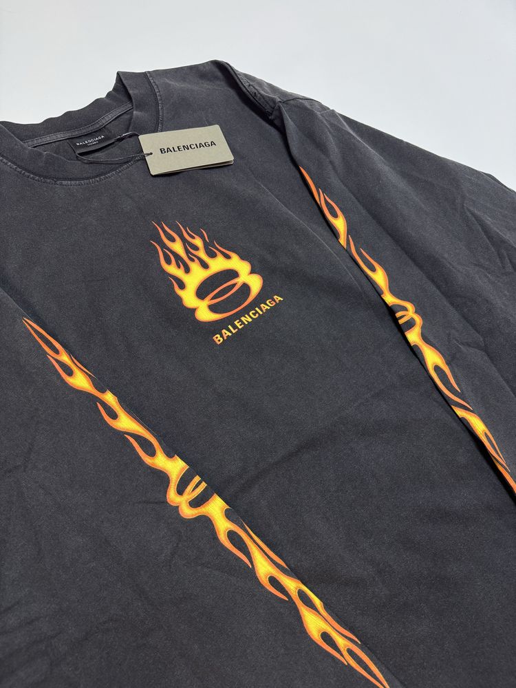 Лонгслів Balenciaga Burning Unity Washed hoodie M L