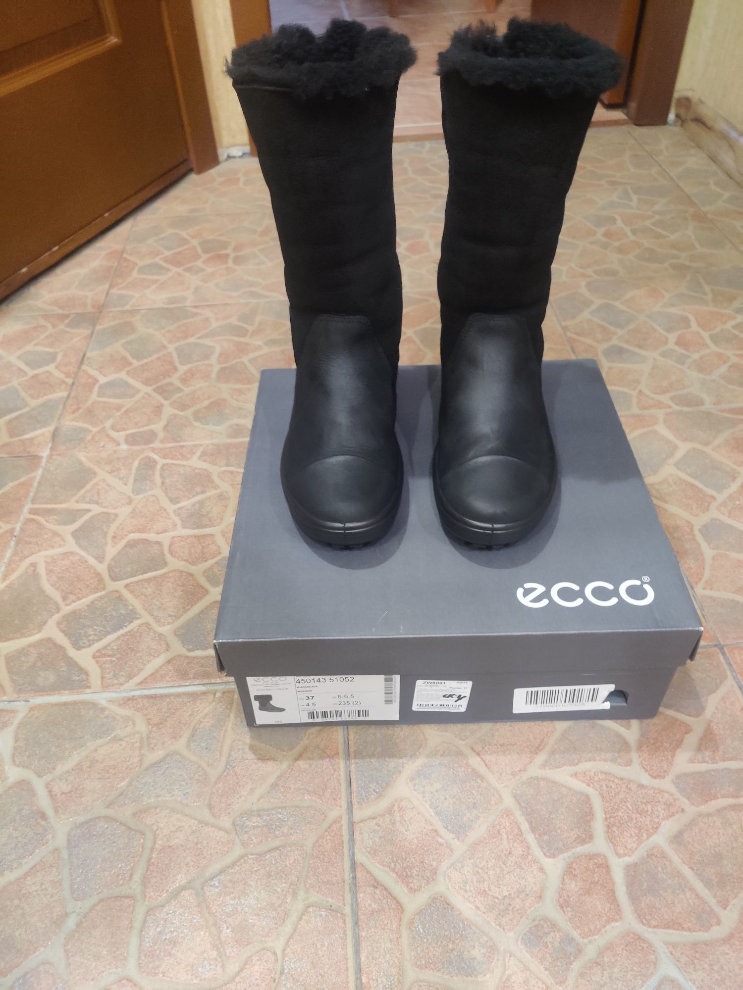 Сапоги, ботинки, зимние, натуральные ECCO SOFT 7 TRED