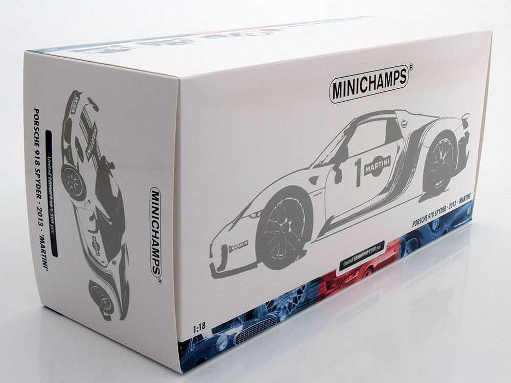 Porsche 918 Spyder Martini 2013 Minichamps 1:18