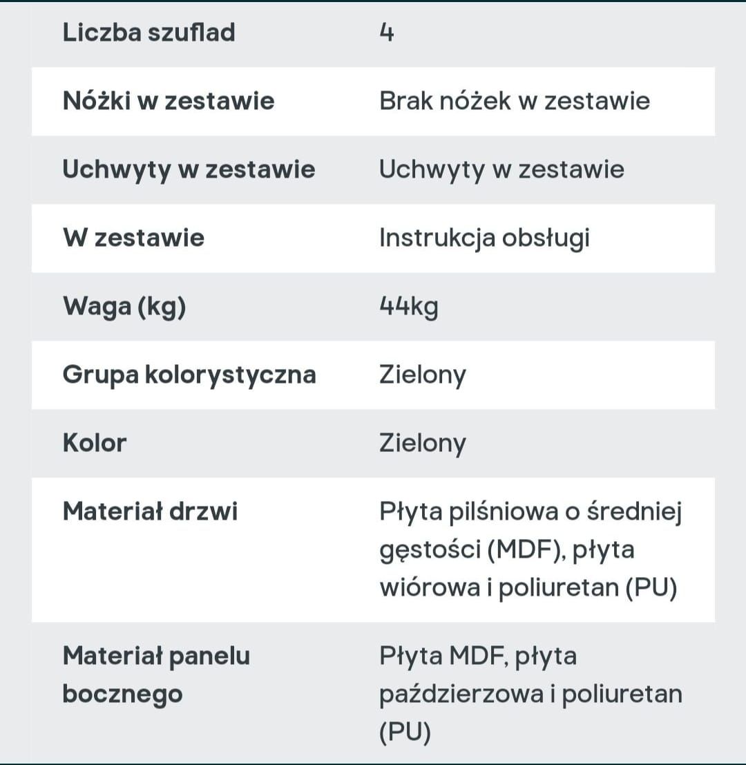 Szafka pod podwójną umywalkę