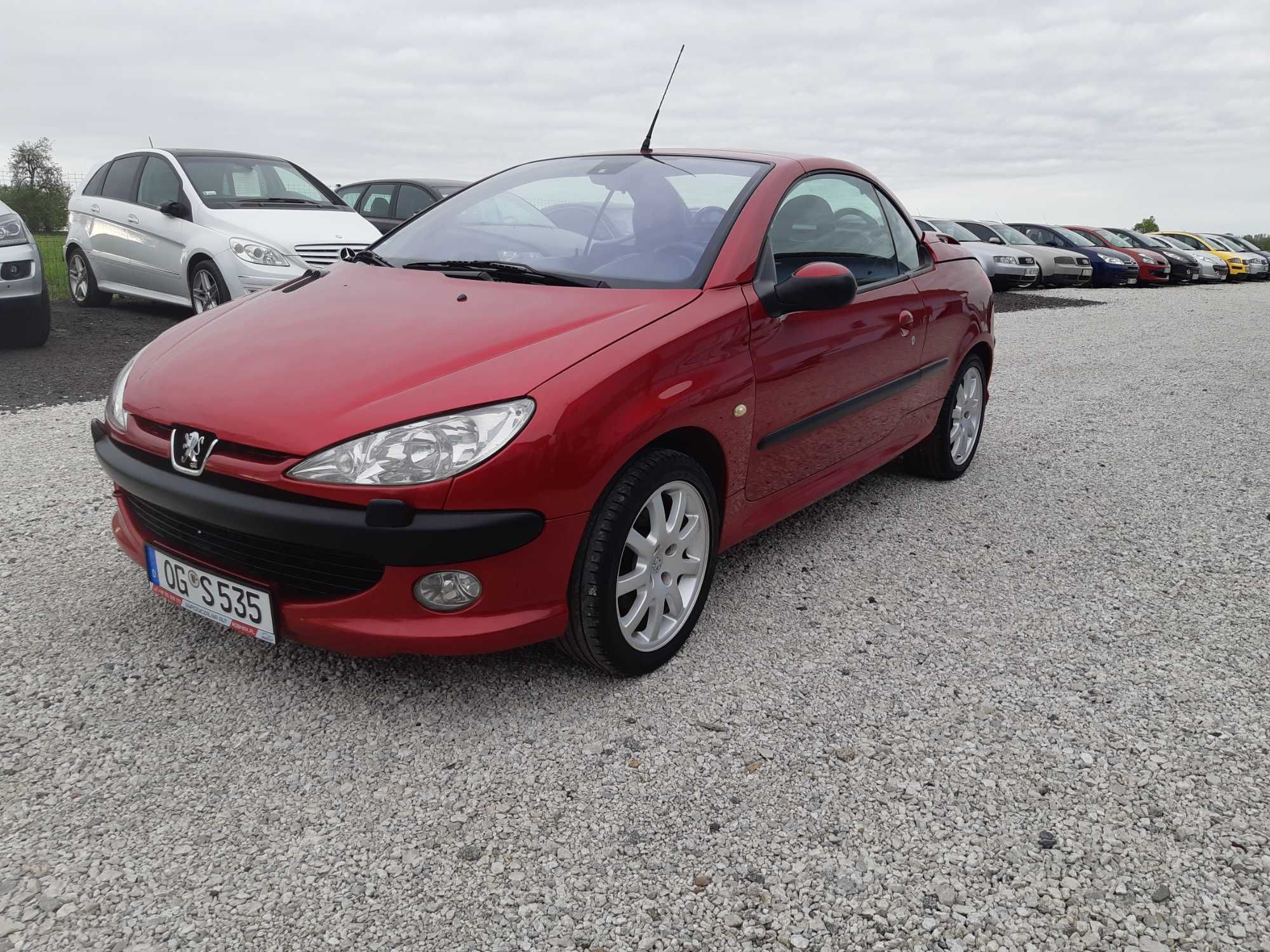 Peugeot 206 CC 1,6 16V Opłacony Klima Skóra Zamiana Serwis Bez Rdzy