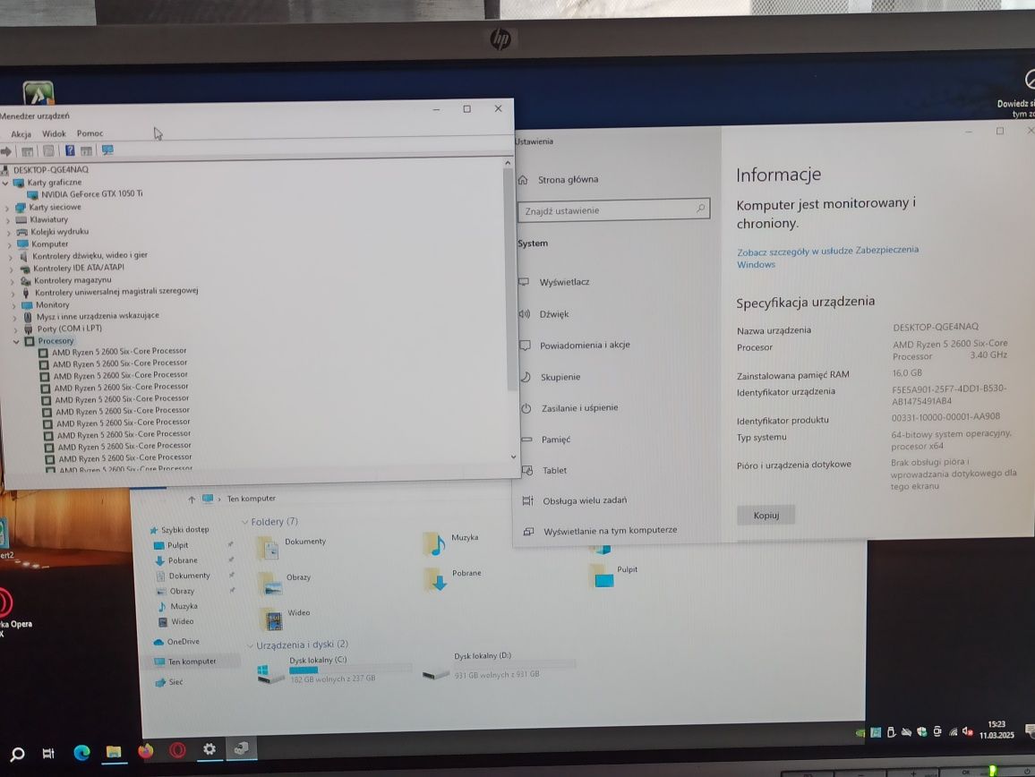 Komputer Gamingowy Ryzen, GTX, Wi-Fi,  HDMI, SSD, Zestaw.