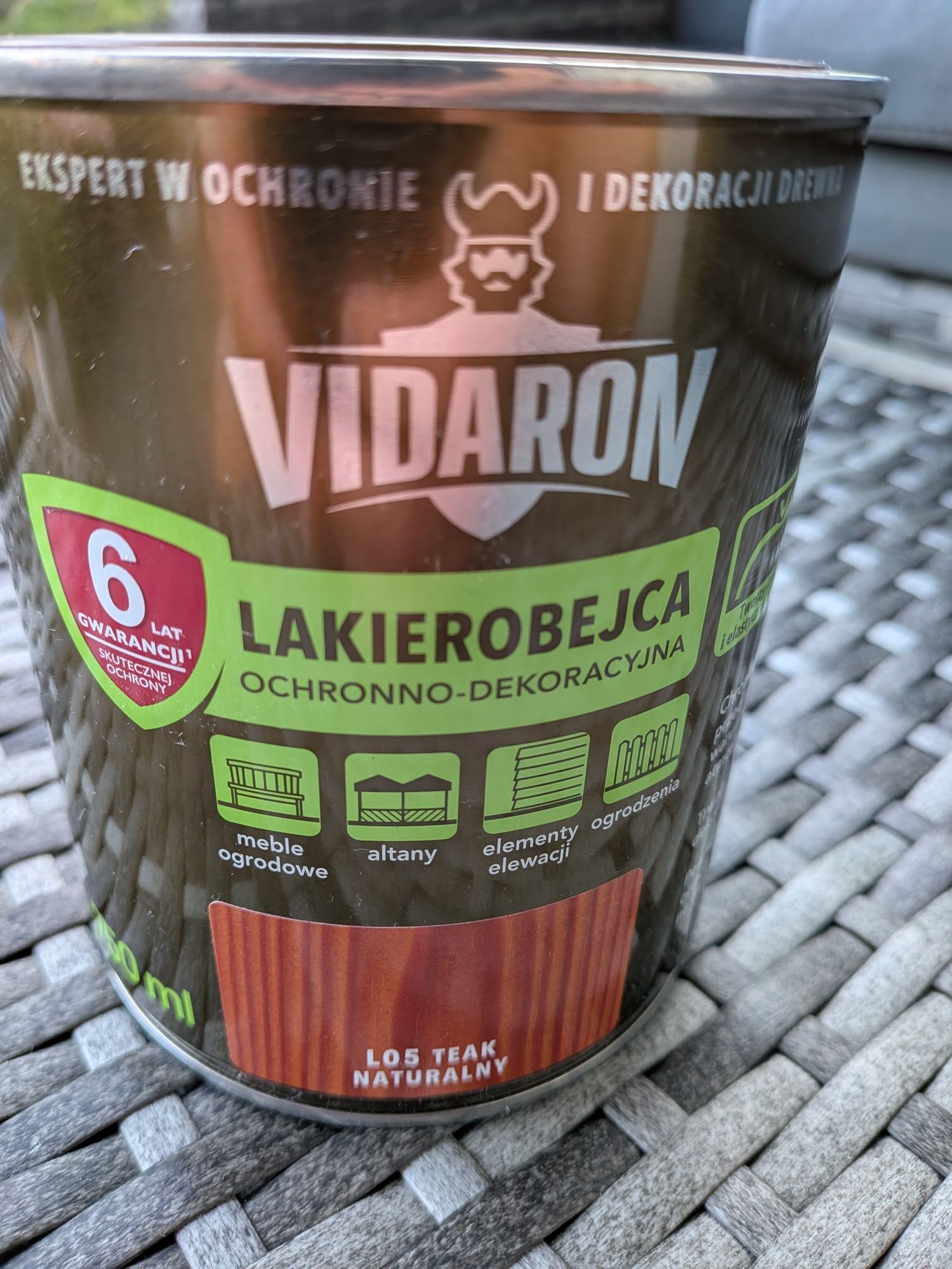 Lakierobejca Vidaron 750 ml L05 Teak