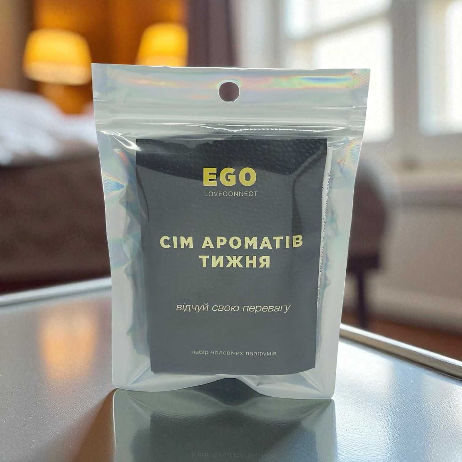 Чоловічий набір парфумів з феромонами від EGO Loveconnect, 7×3 мл
