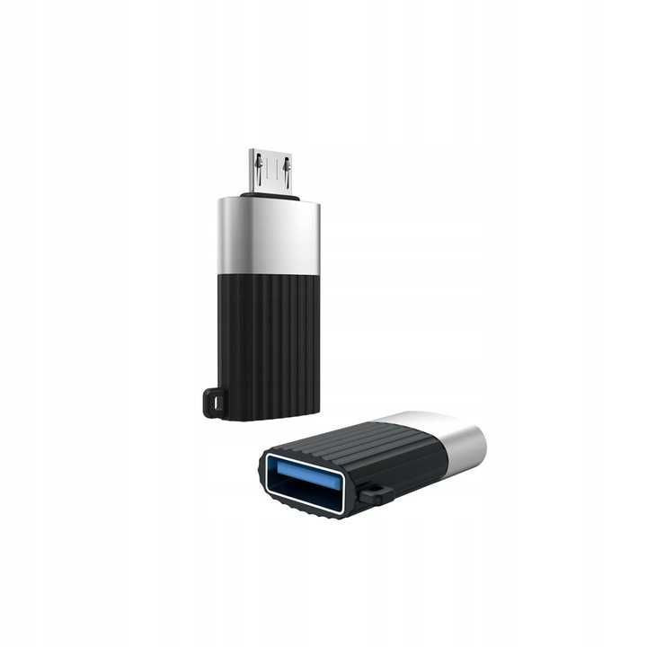 XO Adapter  Micro USB  do USB OTG czarny