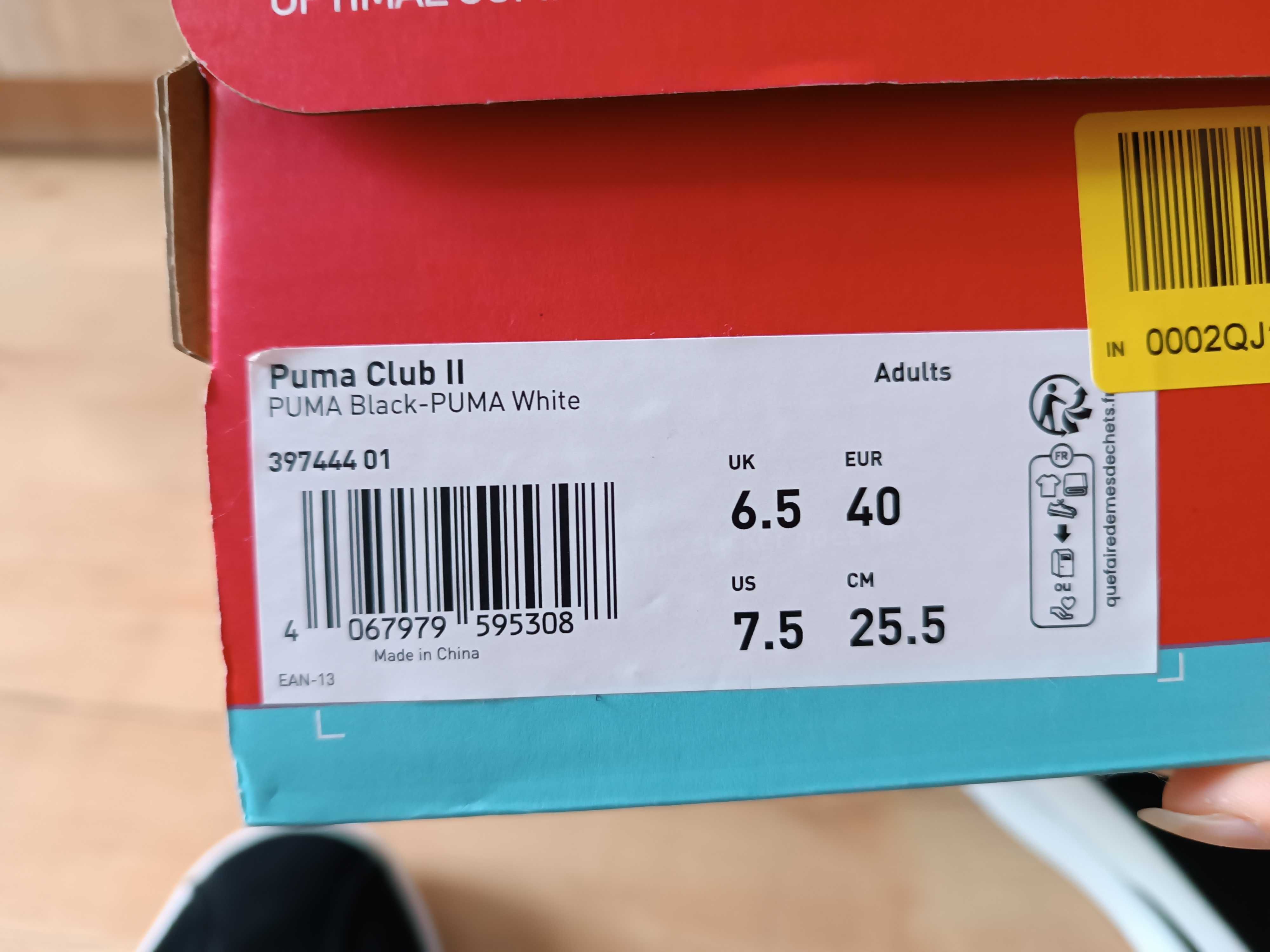 Czarne buty Puma club II damskie jak nowe
