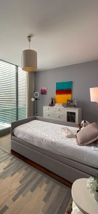 Cama Solteiro Dupla Estofada