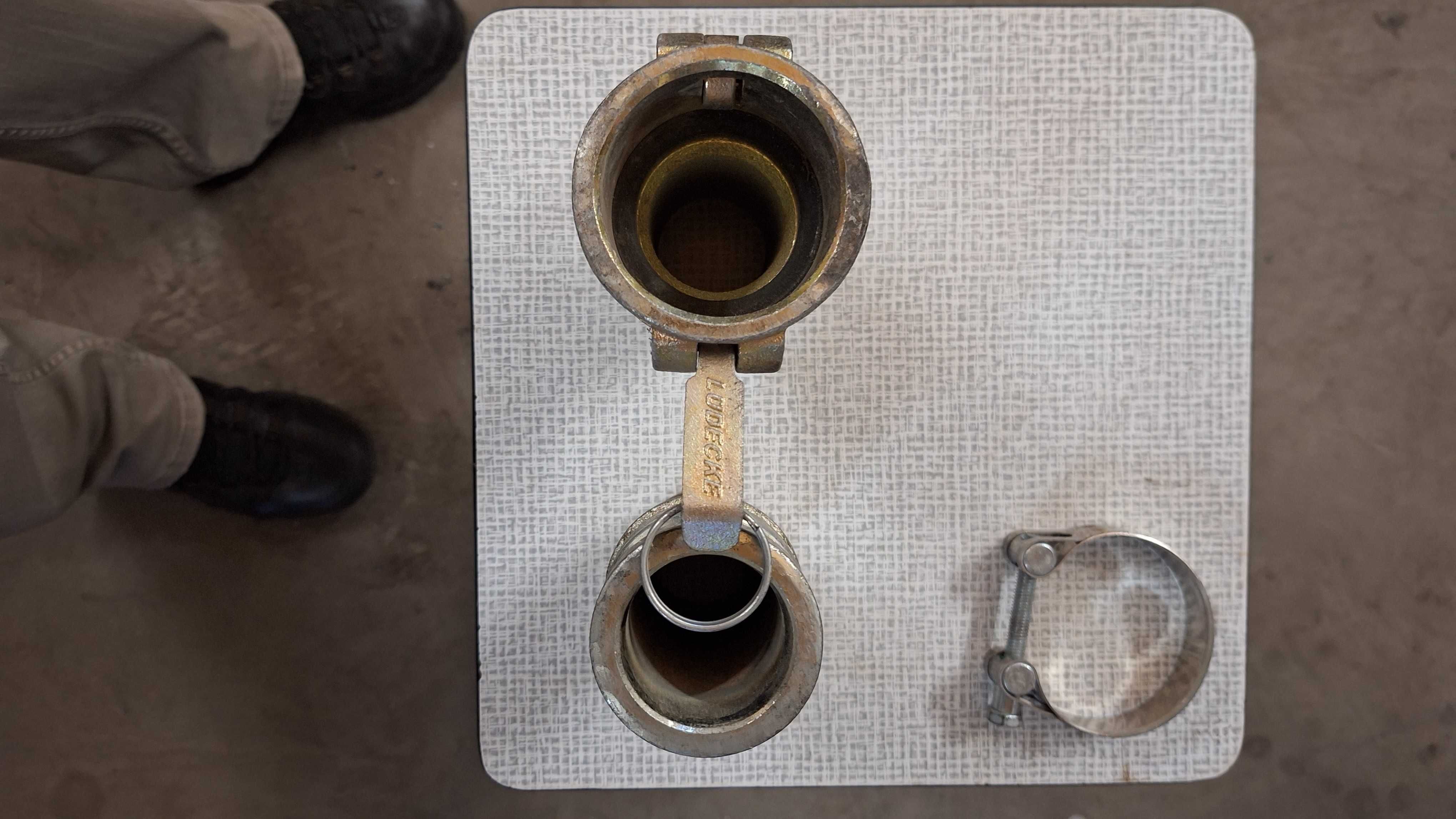 Złączka do węża fi 50 do betonu Ludecke CAMLOCK