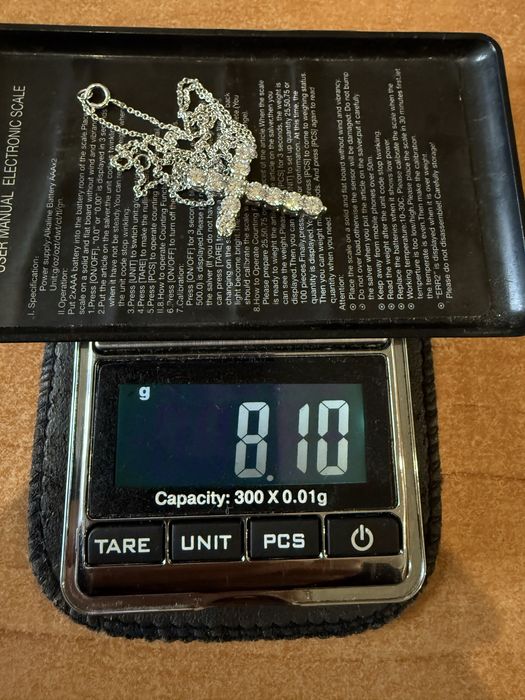 Хрестик з діамантами 1,86 карат