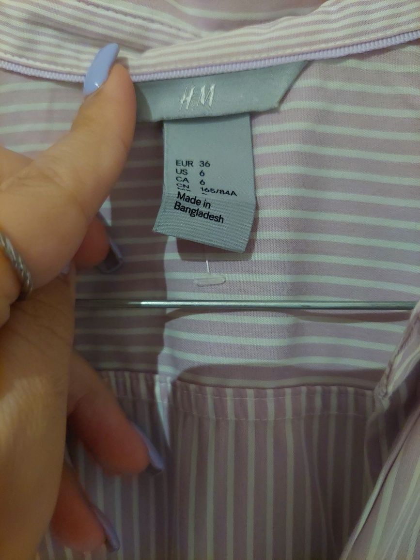 Camisa às riscas h&m