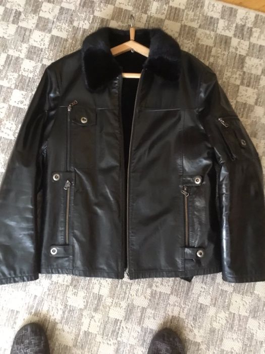 Куртка шкіряна зимова