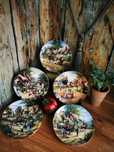 Porcelanowe talerze kolekcjonerskie, Bradex, Wedgwood, Country Days