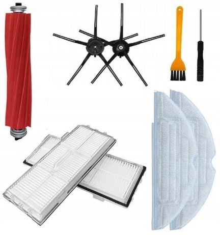 Zestaw Szczotki Filtry Mopy Do Roborock S7  S7 Maxv  S7 Max Ultra J...