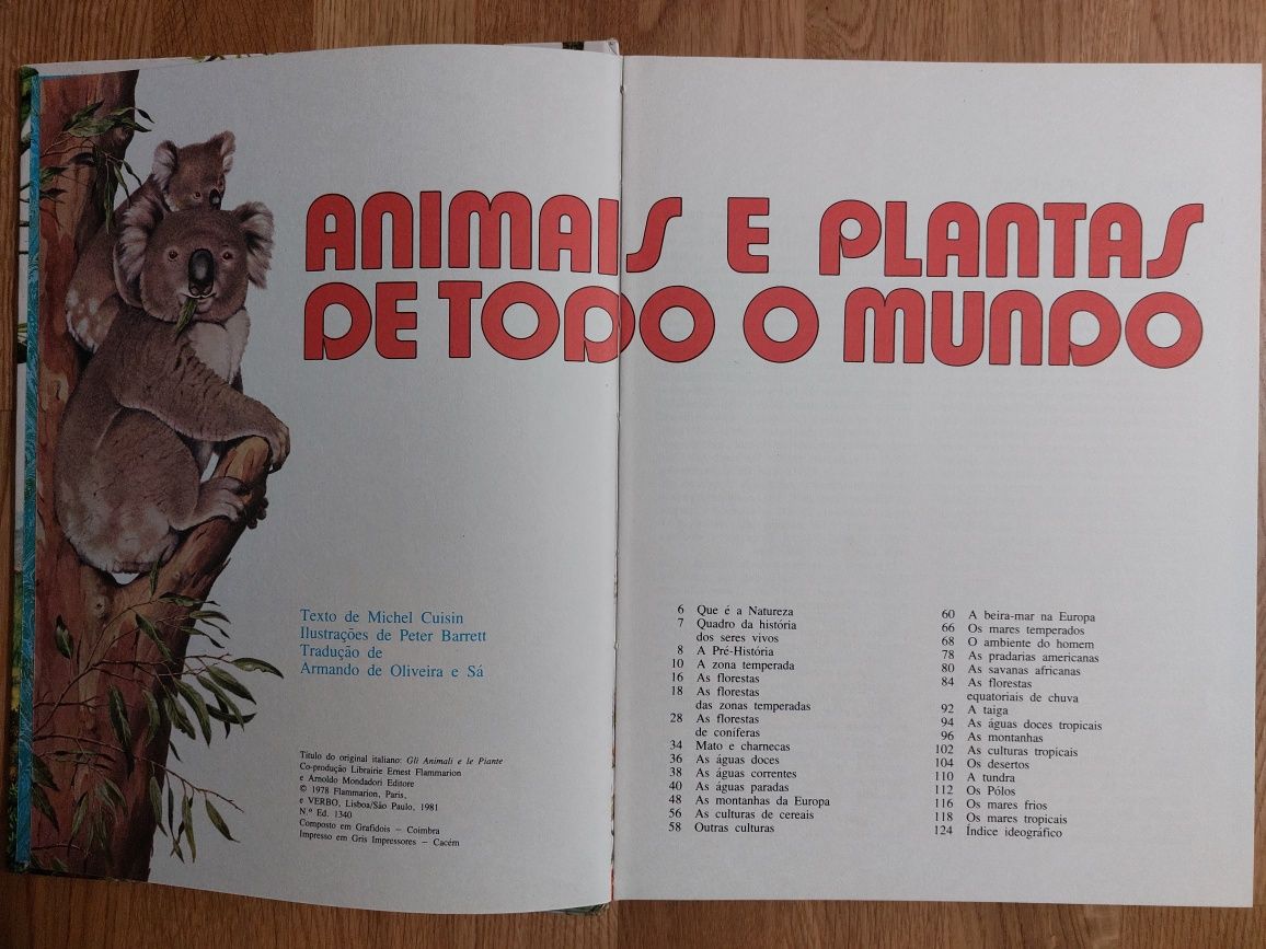 Livro Animais e Plantas de todo o Mundo