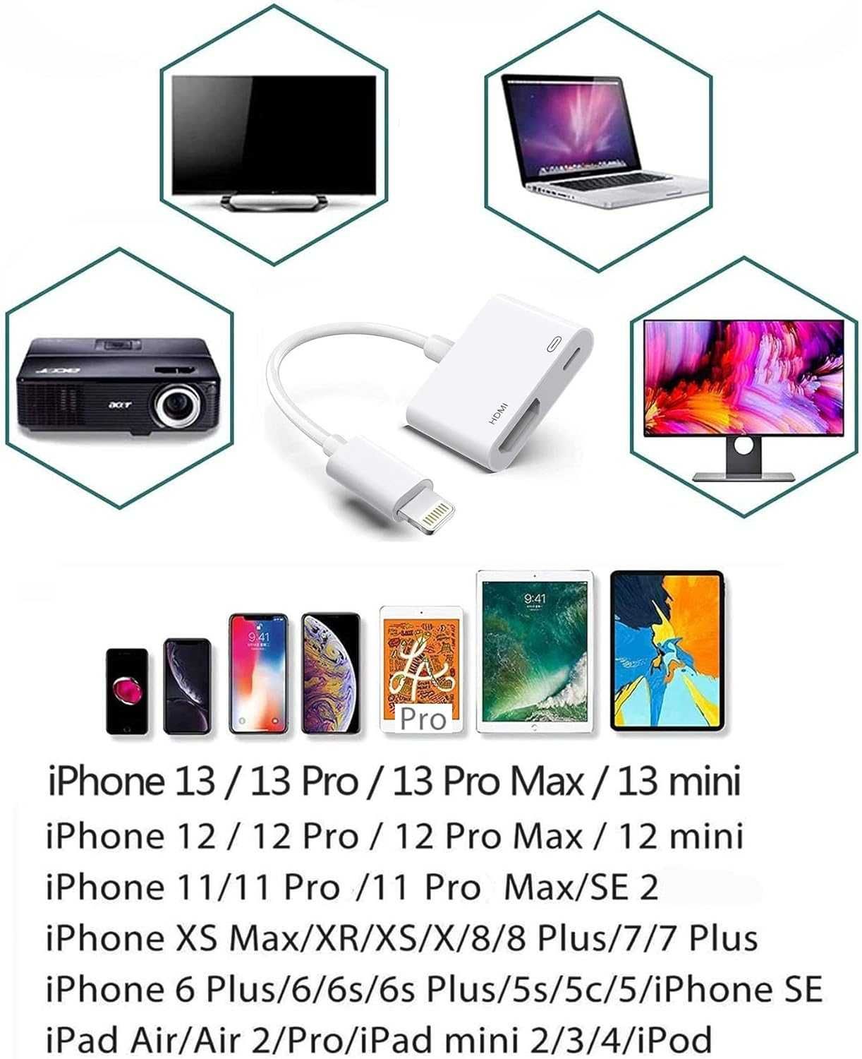 Адаптер переходник Apple Lightning - HDMI