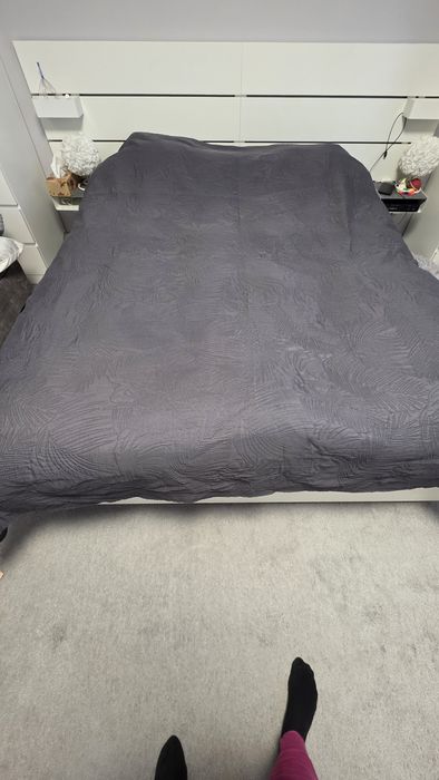Narzuta szara 220x240 stan idealny!