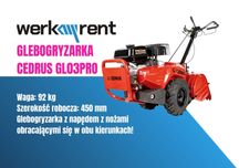 Wynajem sprzętu ogrodniczego | Glebogryzarka | Wertykulator | Myjka