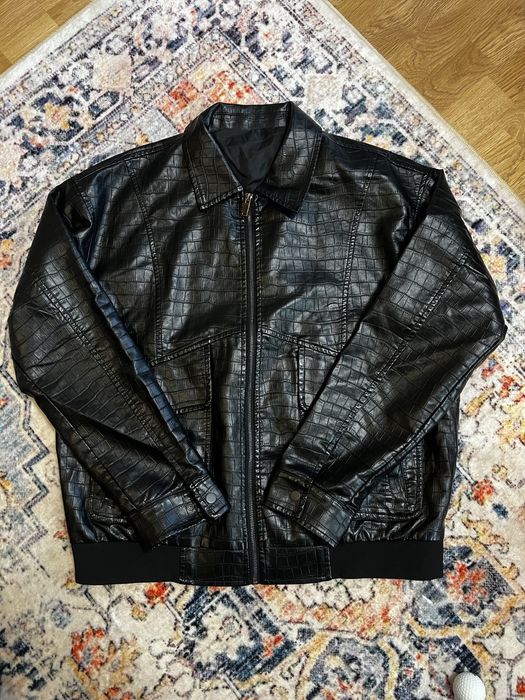 Куртка кожа крокодила