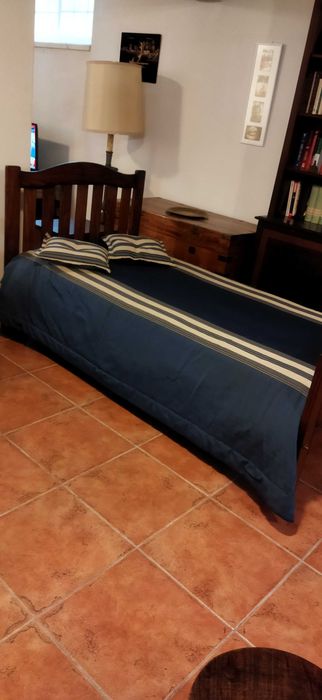 Conjunto completo de quarto para cama individual de corpo e meio