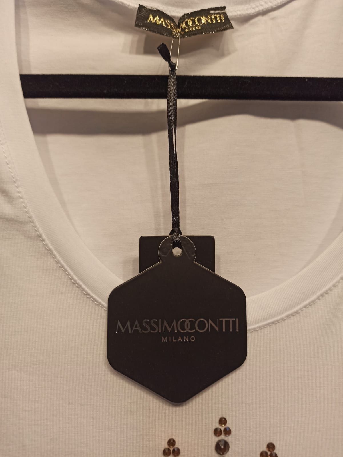 Bluzka z cyrkoniami Massimocontti