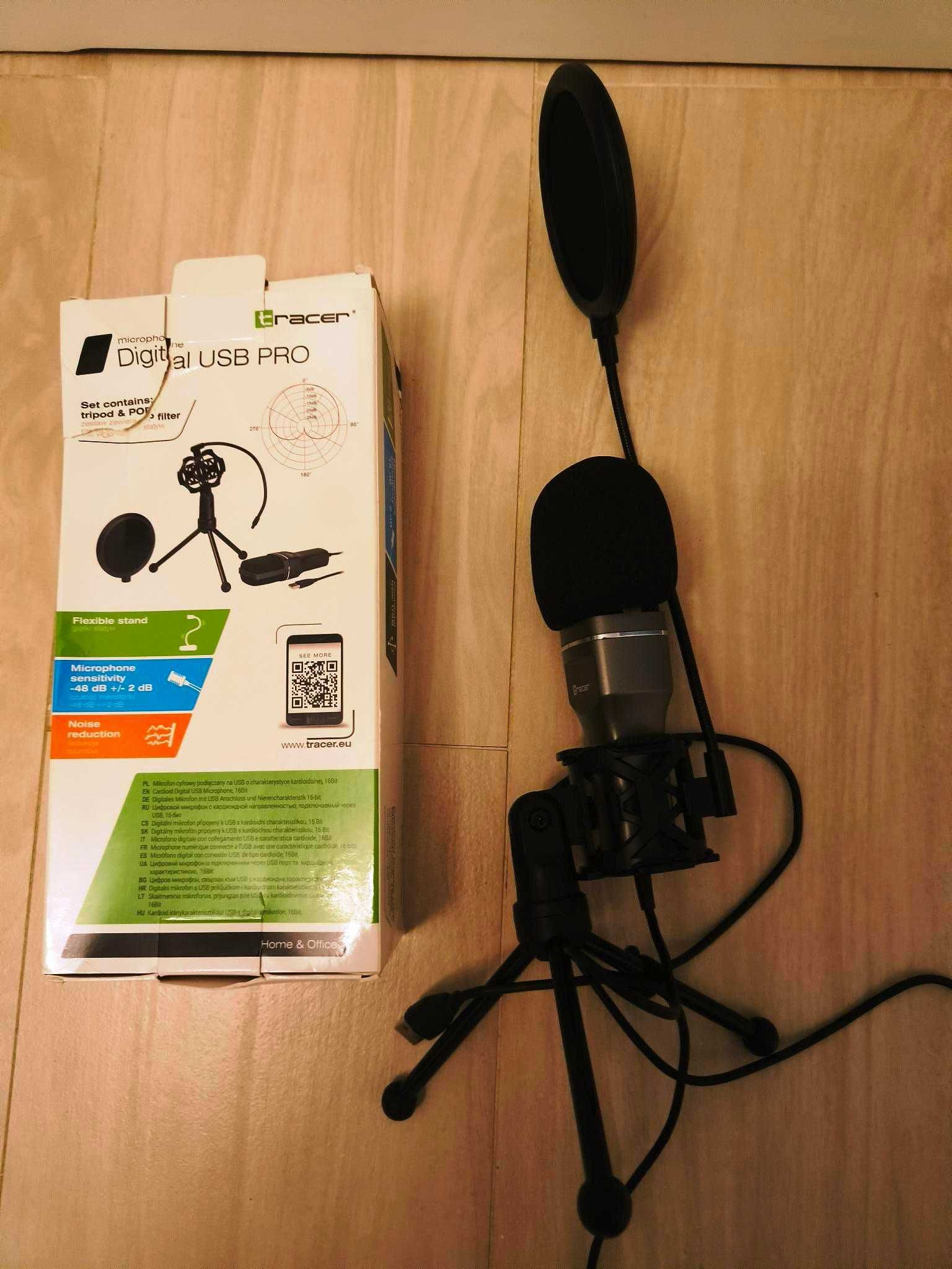 mikrofon cyfrowy podłączany na usb, 16 Bit