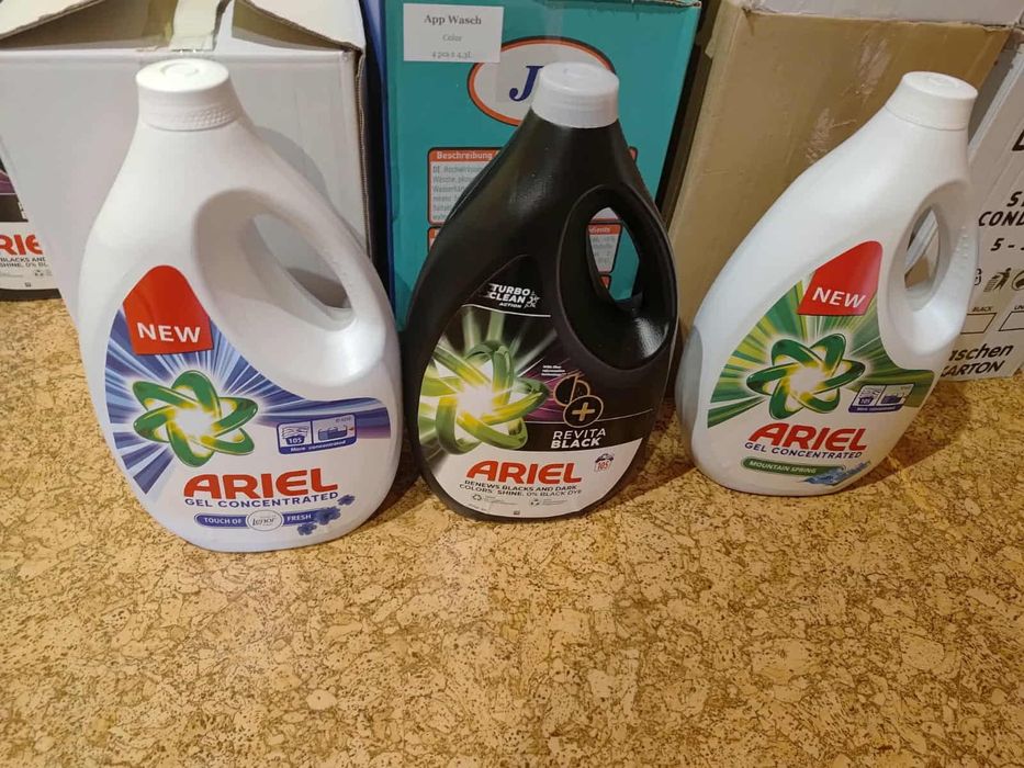 Żel ariel kolor uniwersalny i czarnh