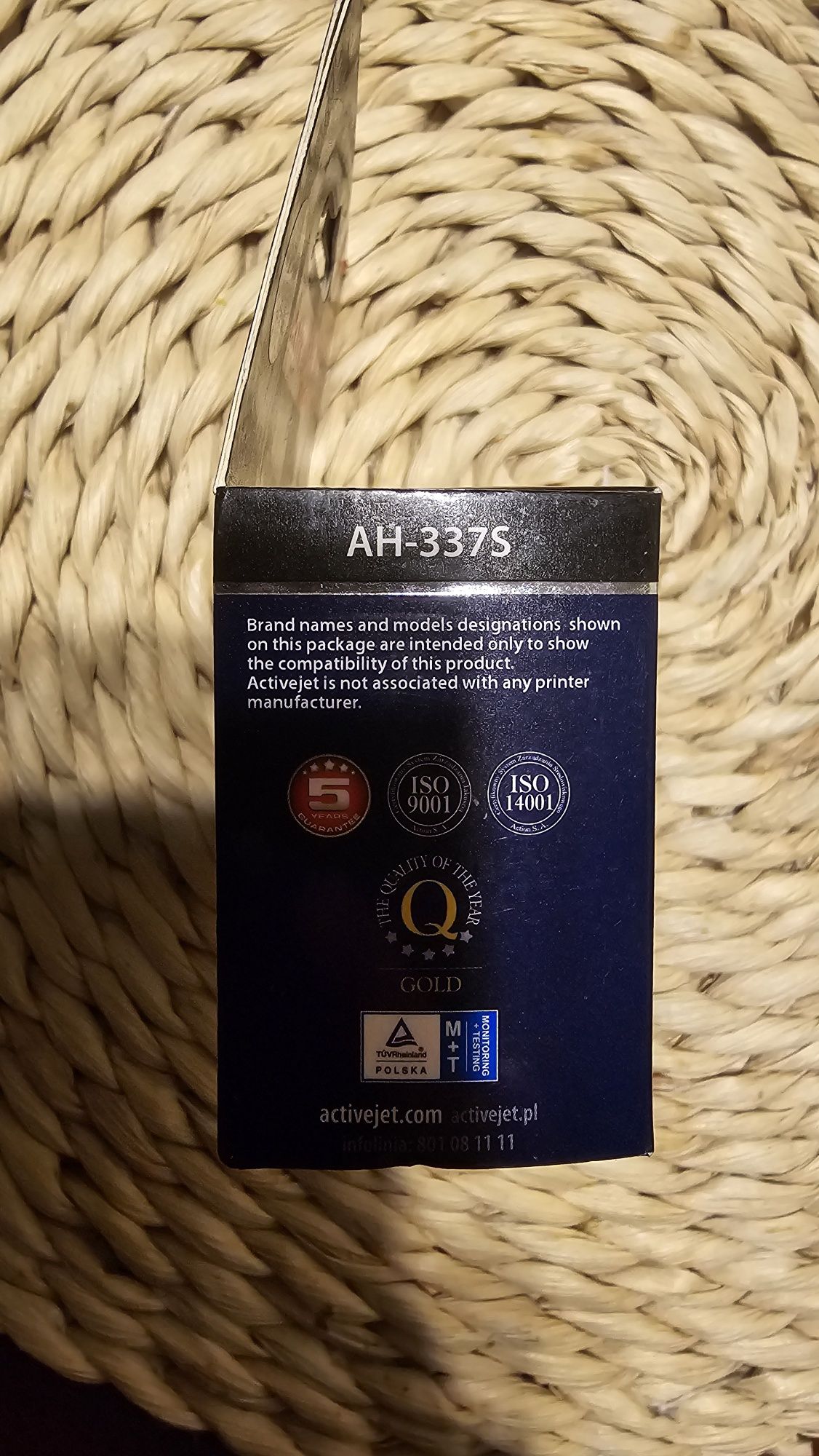 Nowy tusz ACTIVEJET do HP 337 C9364EE Czarny 25 ml HP zamiennik Czarny
