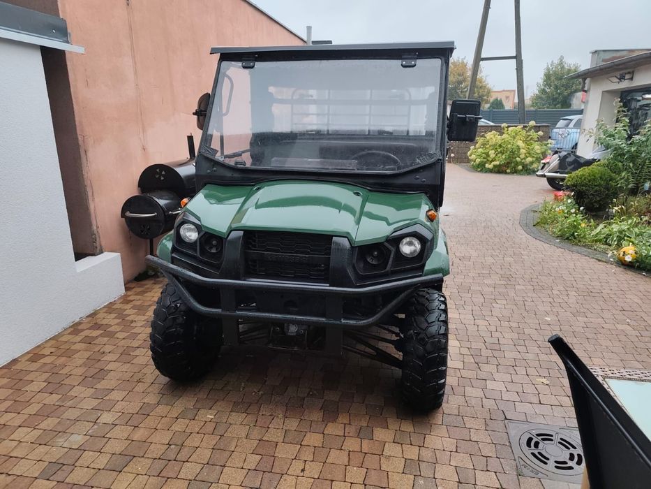 Kawasaki Mule Pro MX 700 pług do śniegu Hilltip Snowstriker Ogrzewanie