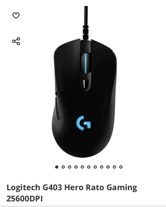 Rato Logitech G403 Hero (com fio)