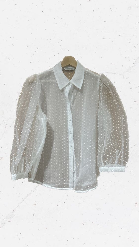 Camisa Branca Stradivarius