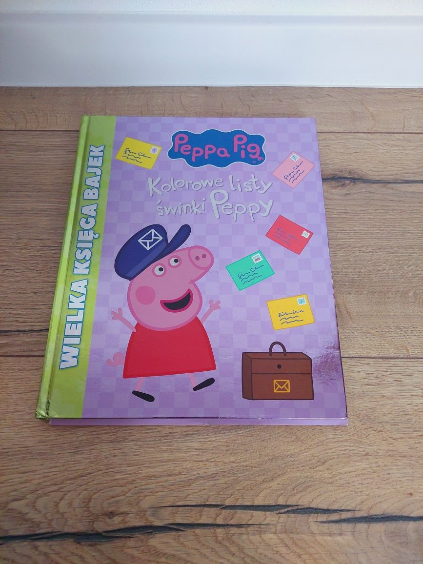 Książka wielka księga bajek kolorowe listy świnki peppy