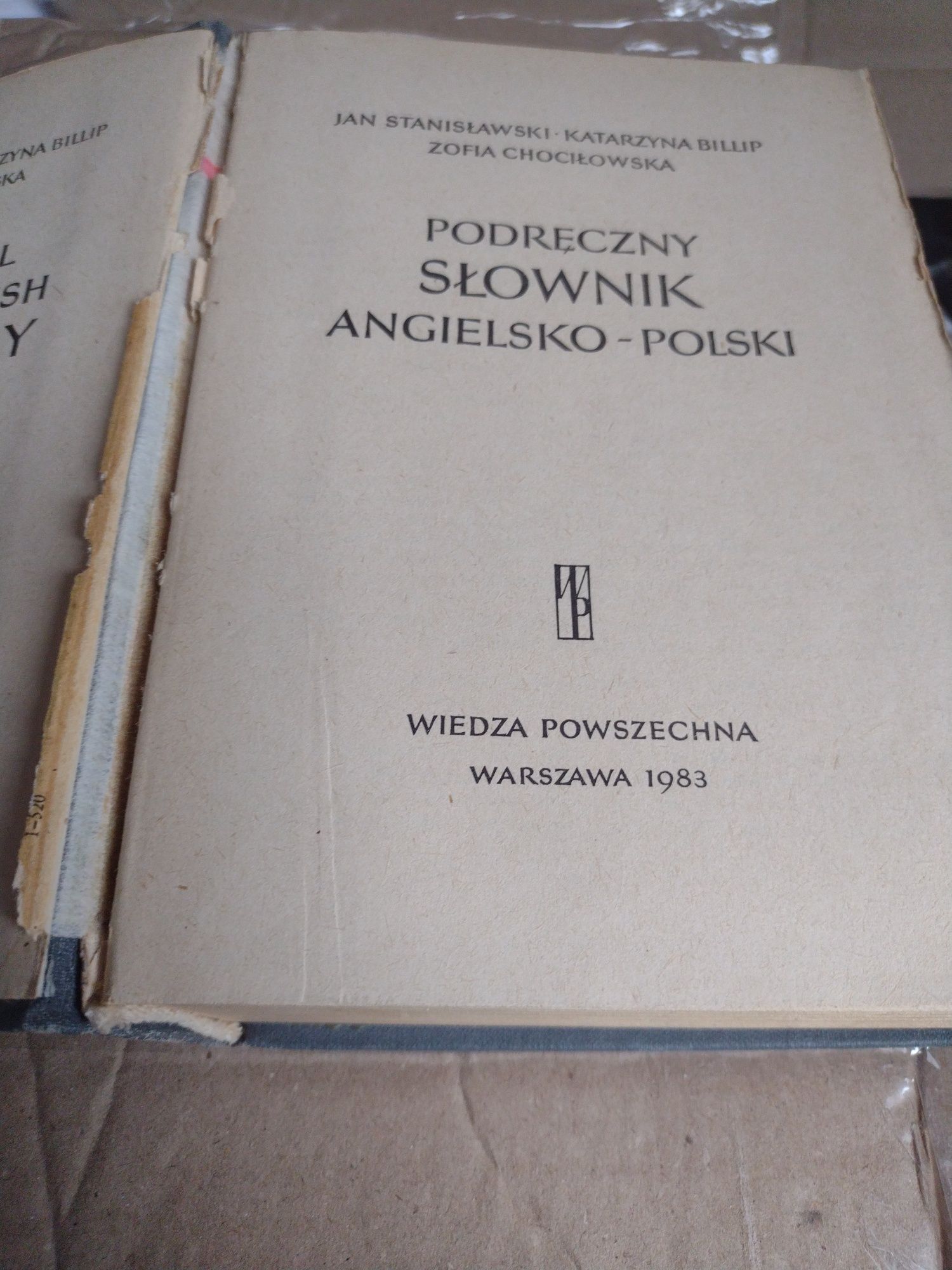 Podręczny słownik angielsko-polski Wiedza powszechna 1983