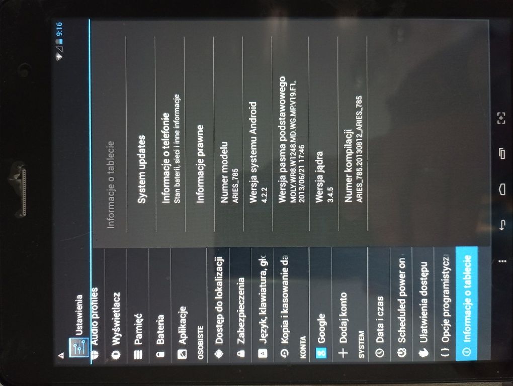 Tablet Goclever Aries 785 w etui