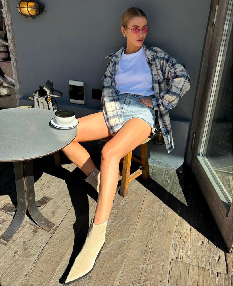 Рубашка в клетку so store zara