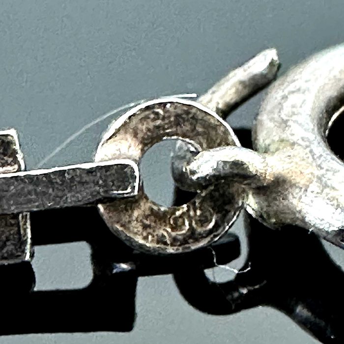 Srebrny łańcuch Art Deco z ok. 1920 roku, wykonany z srebra próby 835