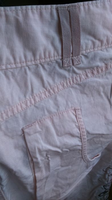Spódnica bawełniana Vero Moda jaśniutki róż+haft ,wzór jak jeans M-L