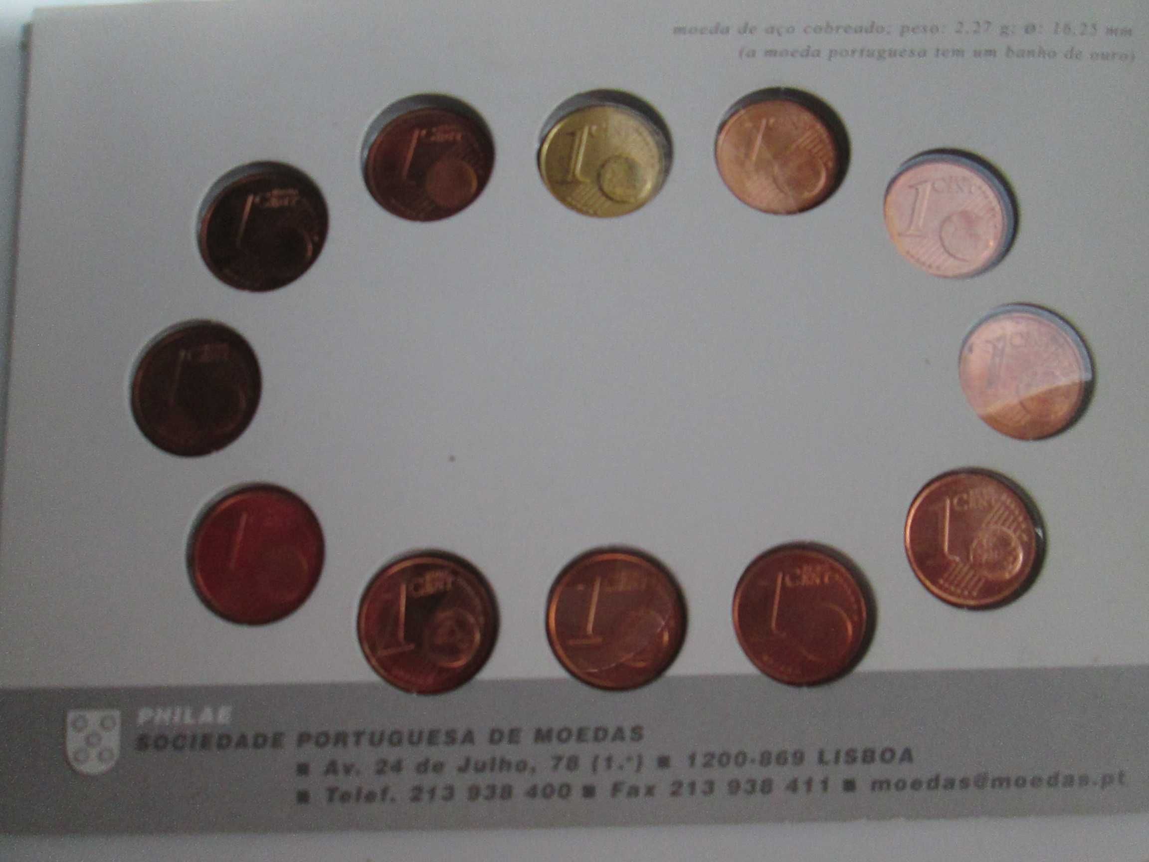 Moedas do euro de 1 Ctº