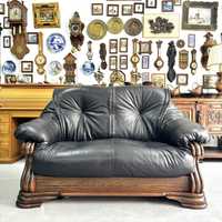 Шкіряний розкладний диван кожаный твухместный Мебель из Голландии