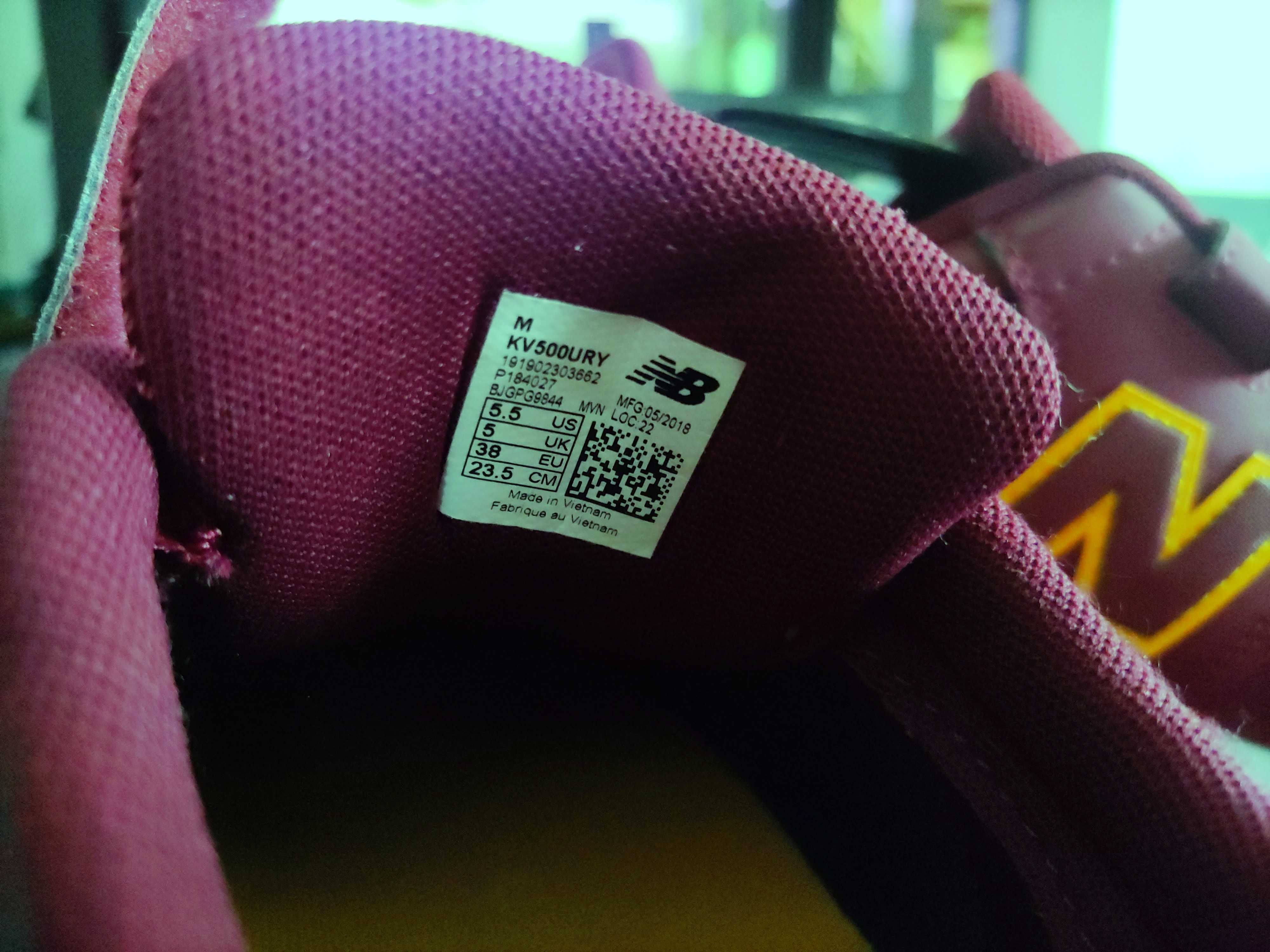 Buty New Balance KV500URY r.38 unisex
