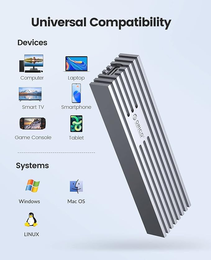 orico m.2 nvme ssd obudowa na dysk zewnętrzny usb-c x