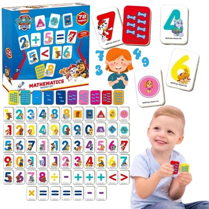 Magnesy Psi Patrol nauka liczenia Aston Active oprawa: pudełko