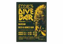 Iron Maiden Eddie's Dive Bar Warszawa Polska 2025 plakat