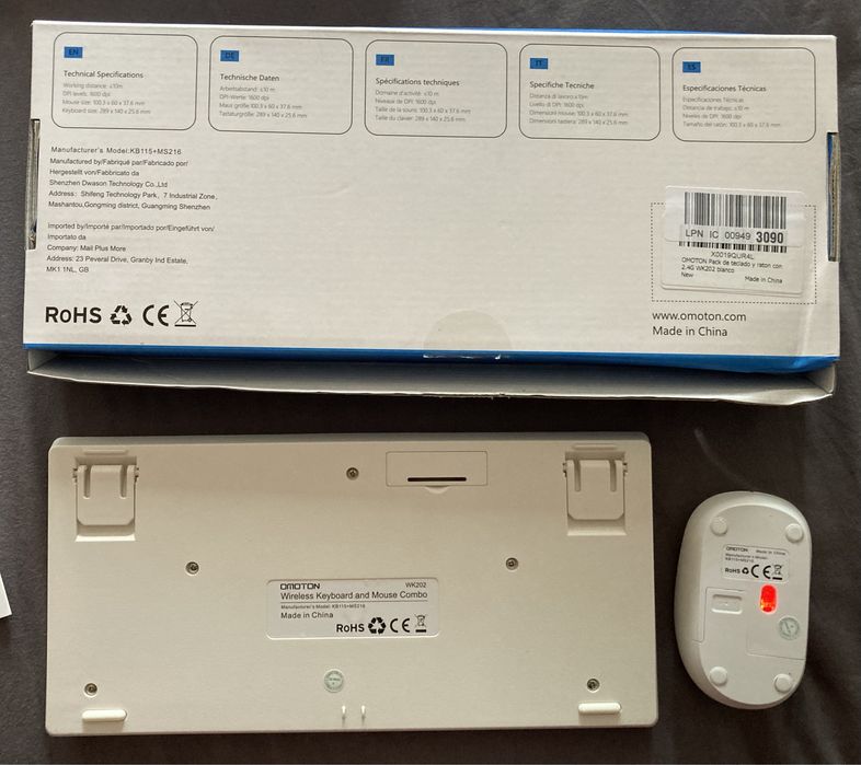 Teclado Omoton com rato WK202