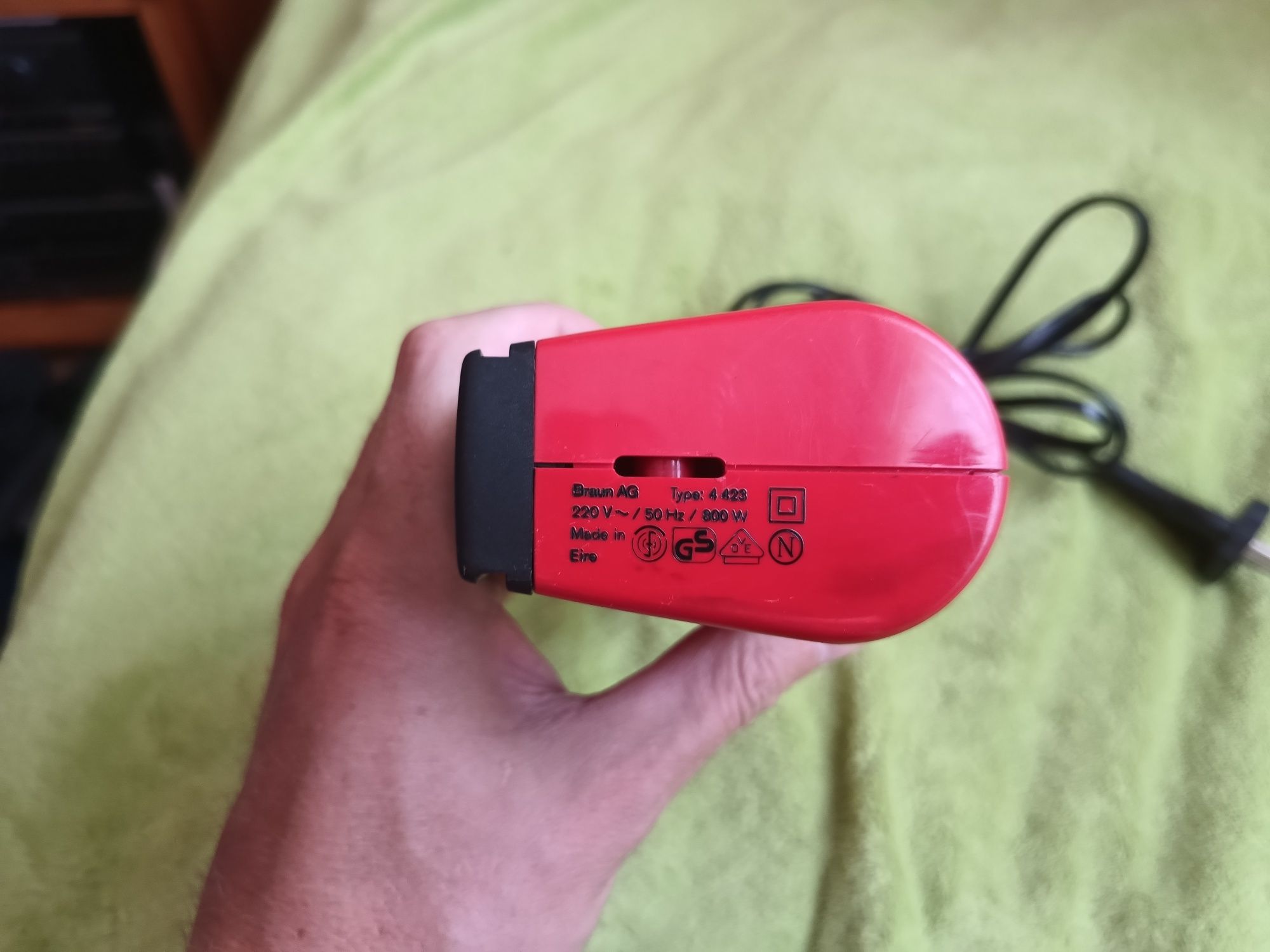Suszarka do włosów Braun Ag 4423 lata 70 Made In Eire 800v