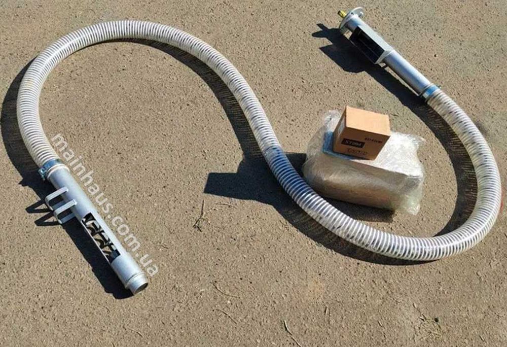 навантажувач зерна гнучкий шнек гибкий спіраль 69 мм погрузчик пеллети