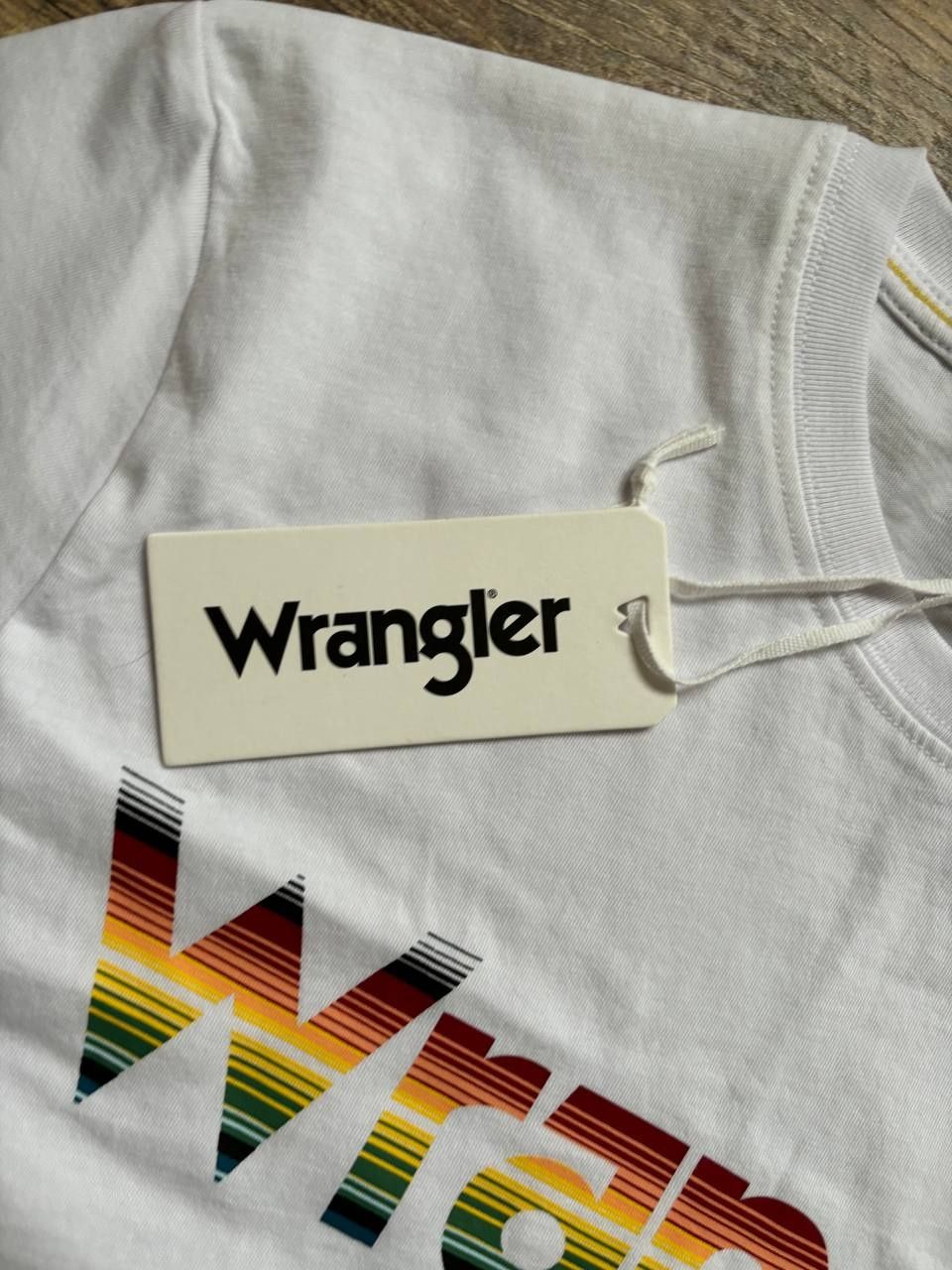 Новая футболка Wrangler мужская белая С-М мужская