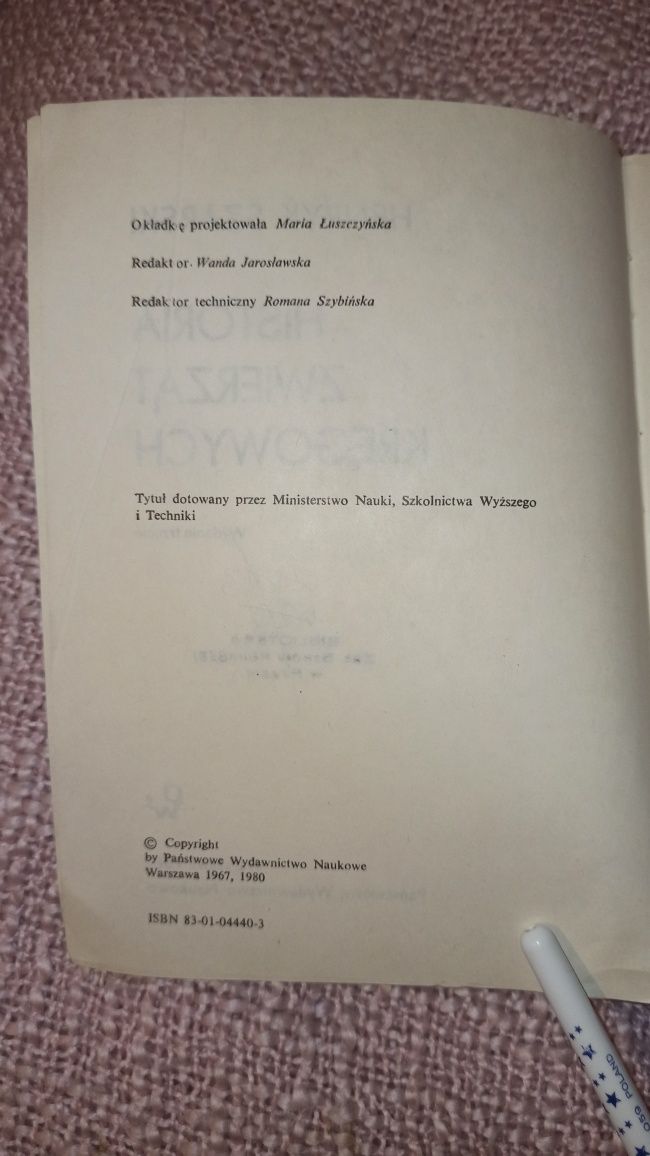 Historia zwierząt kręgowych - Henryk Szarski